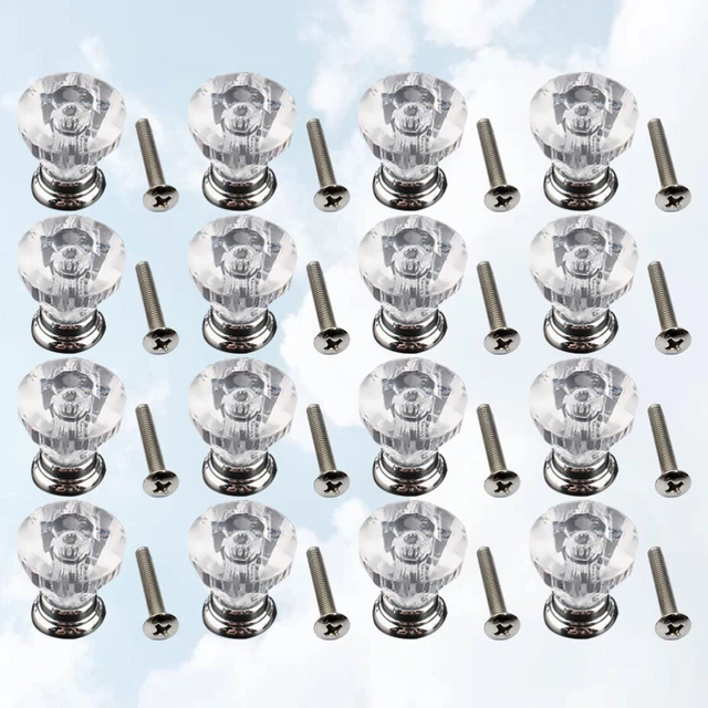 12% 25 mm bottoni per cassetti rotondi Bling Shining Cabinet armadio maniglia cassetto