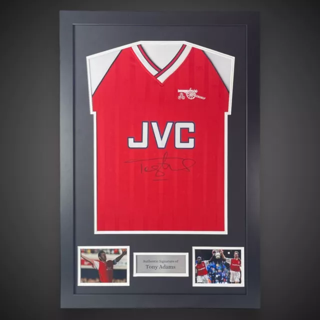 Tony Adams Hand Signed And Framed Arsenal Football Shirt £175 With COA