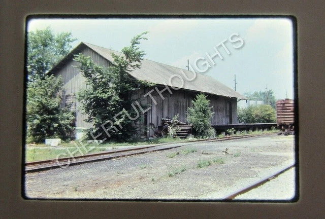 Original '70 Ektachrome Slide PRR Pennsylvania PC Decatur Freight House     35W8