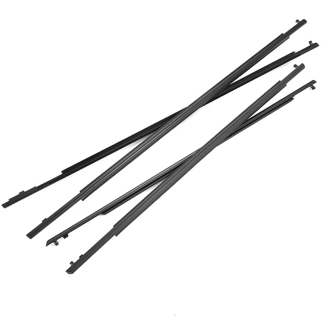 4X For Toyota Prius 10-15 Rubber Car Door Window Weather Strip Sealing Strip Set