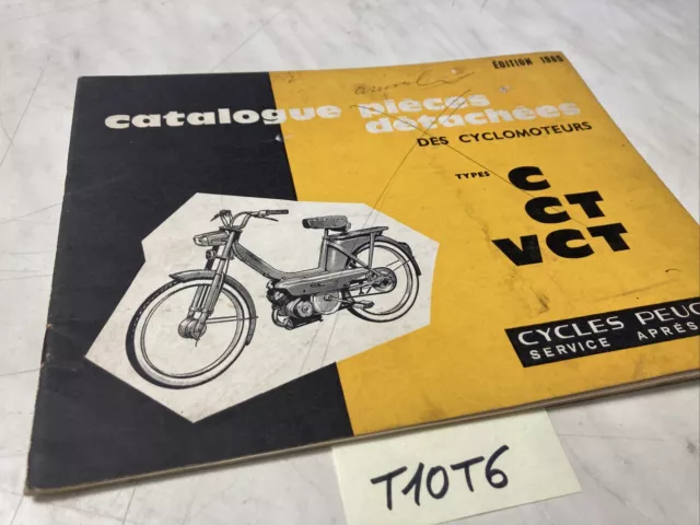Peugeot Cyclomoteur C CT VCT 1965 catalogue pièces détachées parts list