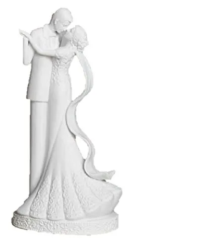 to Have and to Hold Wedding Couple Bride and Groom Porcelain Cake Topper