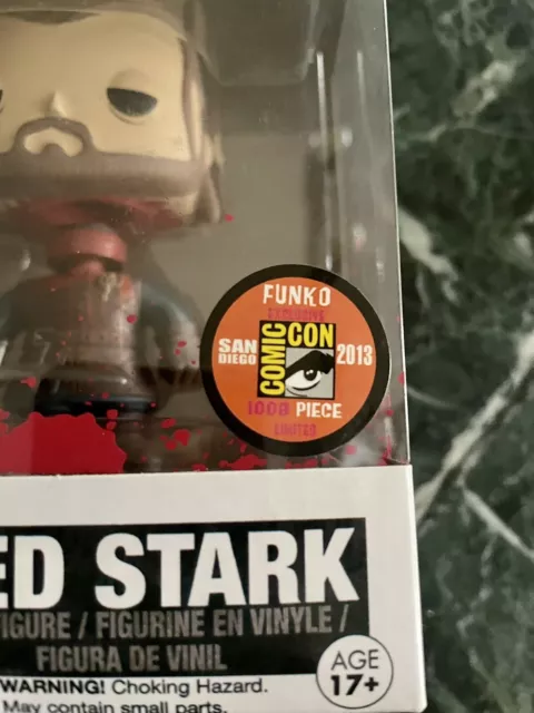 Funko Pop! Game of Thrones Ned Stark 02 Headless SDCC LIMITIERTE Edition.selten 2