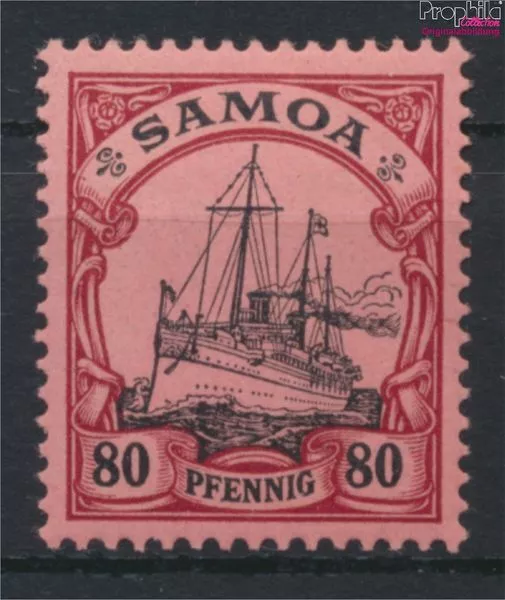Briefmarken Samoa (Dt. Kolonie) 1900 Mi 15 mit Falz Schiffe, Boote (9825190