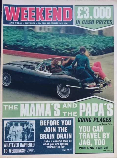 HURRICANE BETSY The MAMA'S and the PAPA'S 2 page+ feature November 1966 ...