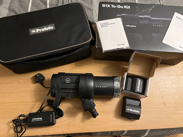 Profoto B1X To-Go Kit - 500 AirTTL con batería extra ligeramente usada DEL REINO UNIDO