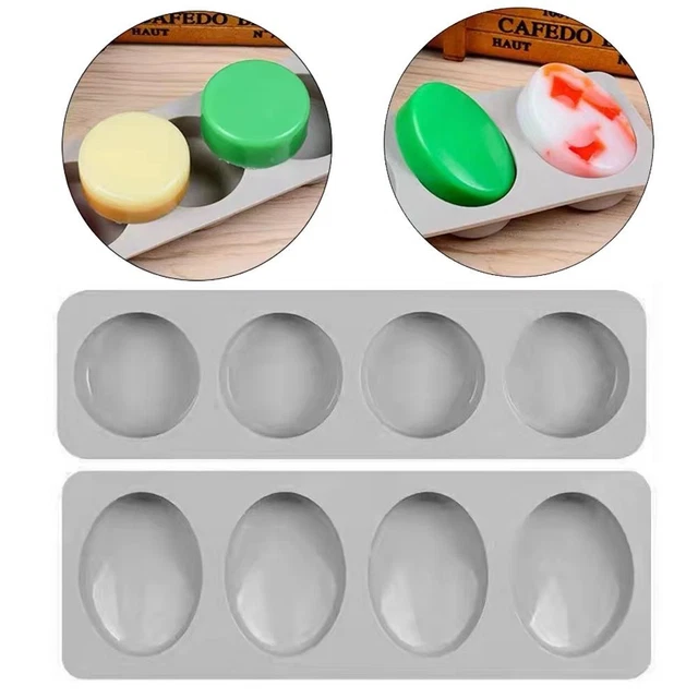 Moule Savon Ovale/rond Moules de résine de gâteau Moule de cire d'art 3D