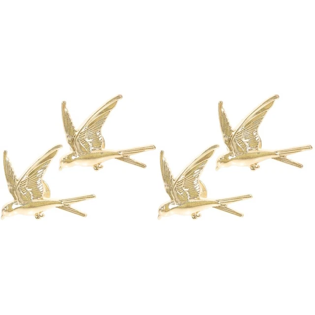 4 Pcs Dresser Drawer Handles Bird Shape Pulls Wardrobe Knob Cabinet Door