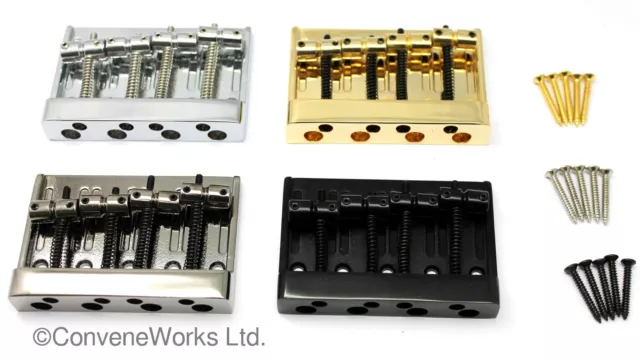 4 string bass bridge, high mass steel UK STOCK & SELLER