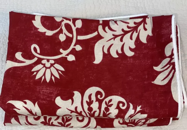Ralph Lauren Chap French Riviera STANDARD Pillow Shams 2 JOCOBEAN Red Beige NEW