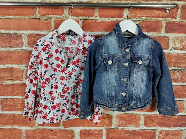 Girls Bundle Age 3-4 Years Next Gap Denim Jean Jacket Anorak Lightweight 104Cm
