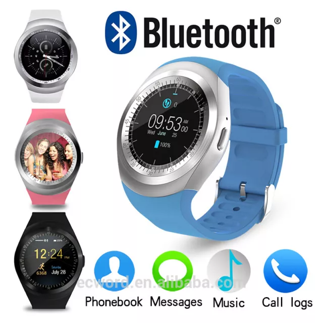 Smartwatch Y1 Smartphone Armbanduhr Handy Bluetooth Messenger Bluetooth SMS TF 3