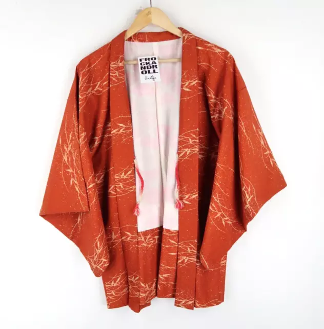 Japanese Vintage Haori Kimono Jacket Beautiful Pattern (T1101)