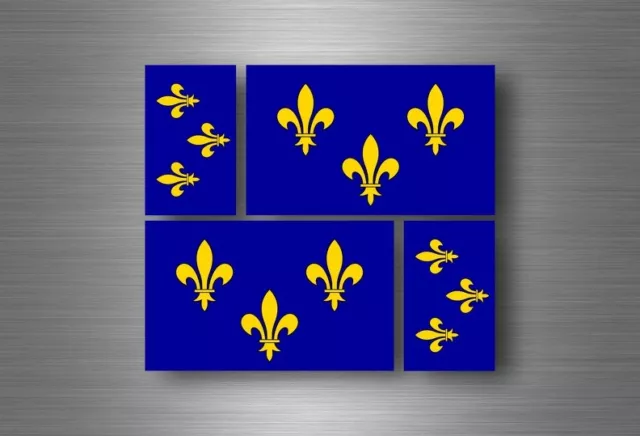 10 Stück - Aufkleber - Frankreich-Flagge - 7,4 x 5,2 cm – Gobrecht