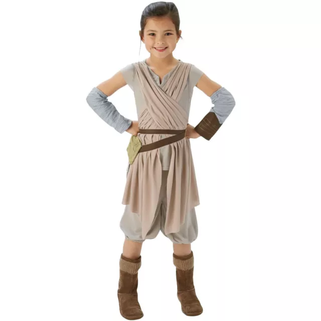 Deluxe Rey Kinder Kostüm / Mädchen Rey Skywalker Jedi / Tunika Hose Armstulpen