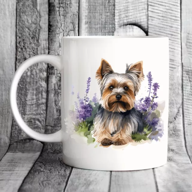 Pet Dog Mug, watercolour Yorkshire Terrier - Ideal Gift