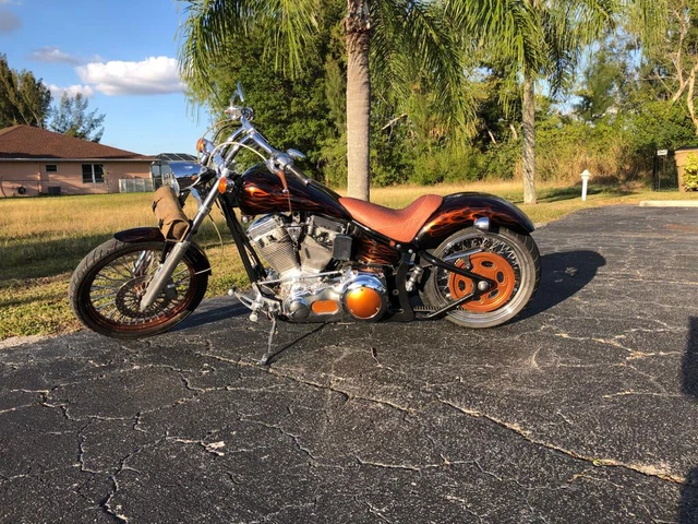Custom Bike "Fire" mit Harley Motor