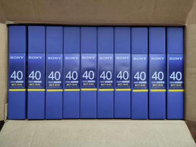 10 X Sony BCT-D40 - Digital Betacam Kassette