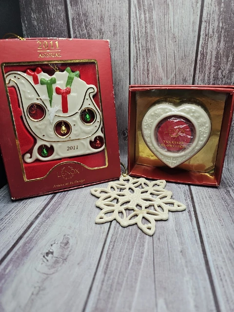 Lot Of 3 Lenox Xmas Decor