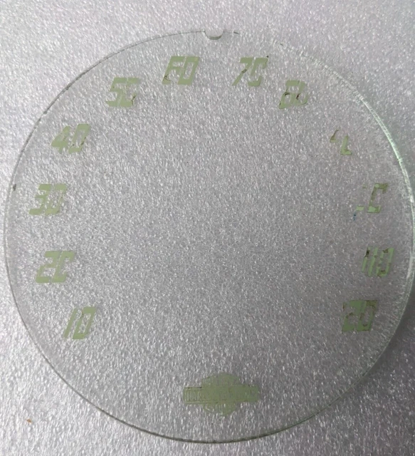 Speedometer Glass VINTAGE C. 1948-52 Harley Davidson motorcycle Speedometer glass bezel ...
