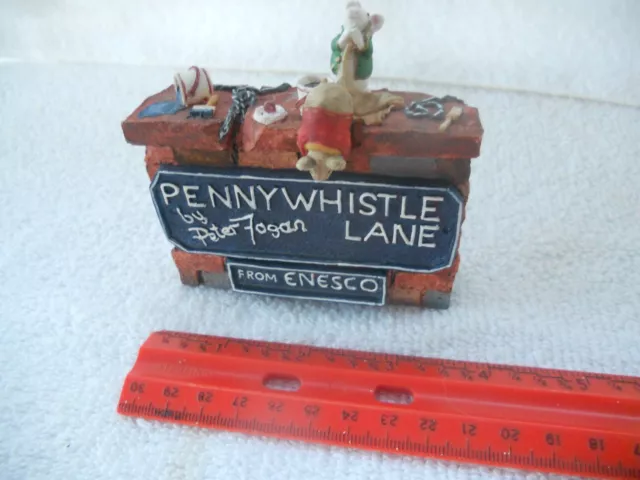 From Enesco "Pennywhistle Lane" Advertising/Dealer Sign By Peter Fagan