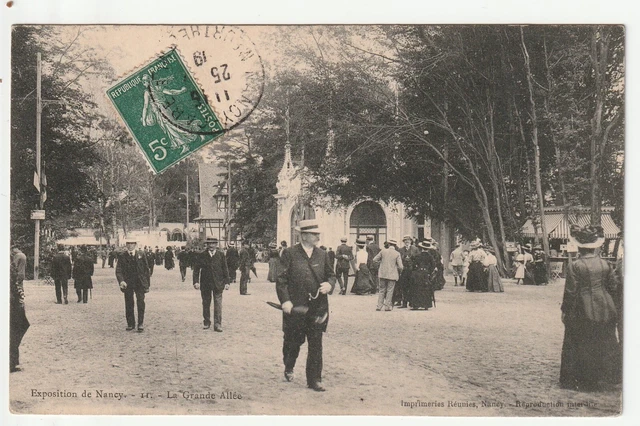 NANCY - M. & M. - CPA 54 - Exposition de Nancy 1909 - la grande Allée