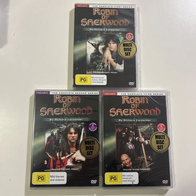ROBIN OF SHERWOOD DVD 1984 COMPLETE SERIES Season 1 2 3 DVD region 4 Rare