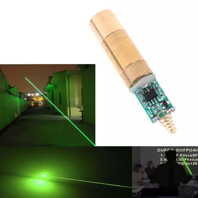 Module laser à point vert 532nm 30 ~ 50mW, diode laser, pilote sans lumière