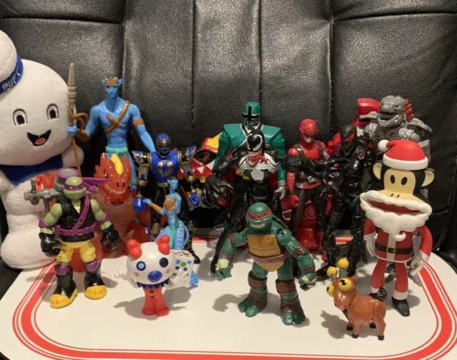 Bundle Of Mixed Action Figures & Plush