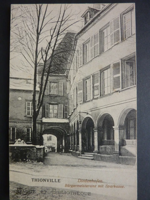 THIONVILLE Diedenhofen Moselle CPA 57 mairie et bibliotheque