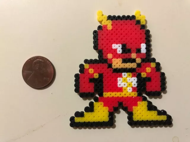 The Flash Mini Bead Sprite Perler Artkal Pixel Art Dc Comics Mega Man Style