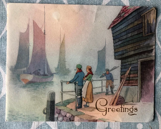 Vintage Christmas Greetings card from the 1940s/50s.