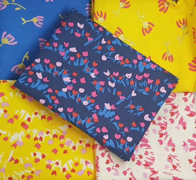 Dolce Miele Baci : Fat Quarter Pacchetto Di 5 Cotone Floreale Tessuti/A
