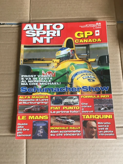 AUTO SPRINT AUTOSPRINT 15-6 1993 GP Canada Prost Schumacher Alfa 155 ...