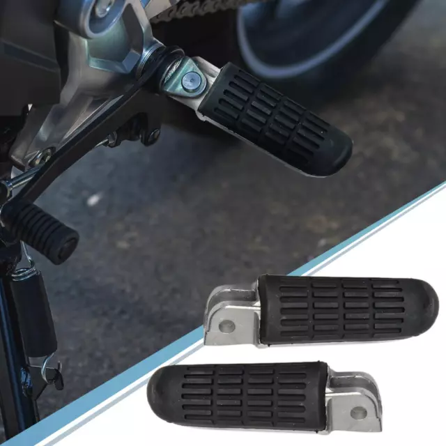 Paar Gummi Aluminiumlegierung Motorrad vorne Fußstütze Pedal für Honda 3