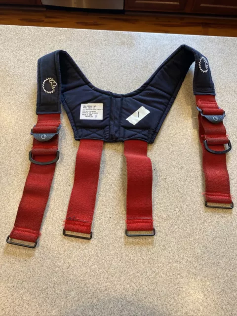 Firefighter Padded Suspenders Black Parachute Style Turnout Pants Lion Apparel