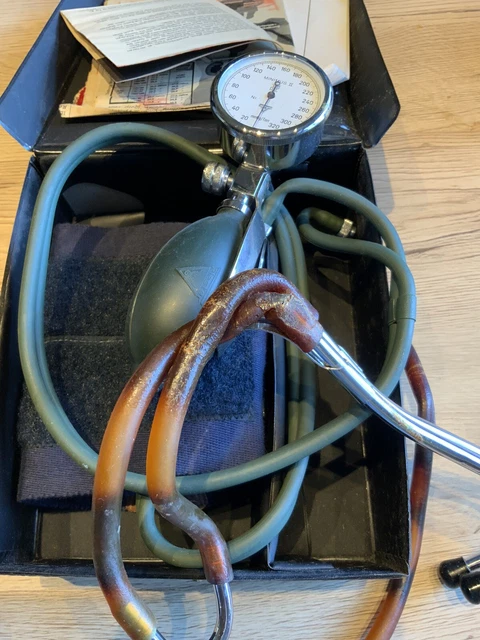 Rarität.. altes, komplettes Vermeda SANAPHON Oberarm-Blutdruckmessgerät 2
