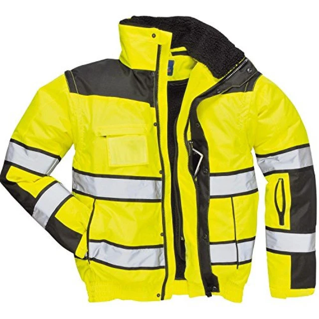 (TG. Medium) Portwest C466YBRM Bomber Classico ad Alta Visibilit , Giallo/Nero,