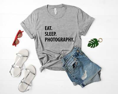 Fotografo regalo, EAT SLEEP fotografia Camicia da Donna Da Uomo - 1217