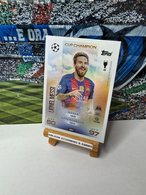 Cristal Messi Topps Match Attax 2020/21 N°225 - FC Barcelona - Capitaine