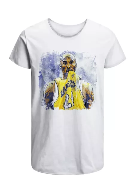 T-Shirt Kobe Bryant Basket Lakers Uomo Abbigliamento 100% Cotone Taglia S>XXL