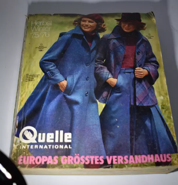 QUELLE Katalog Herbst Winter 1975 1976 - vintage Versandhauskatalog