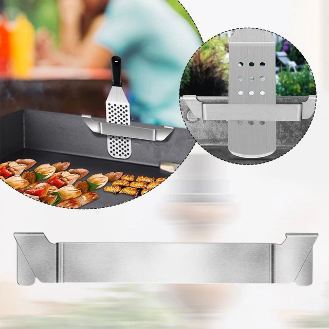 Soporte de espátula de barbacoa solución de almacenamiento resistente y práctica para herramientas de rejilla