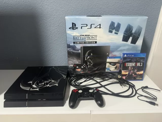 Sony Playstation 4 Star Wars Limited Edition PS4 1TB mit OVP und Resident Evil 3