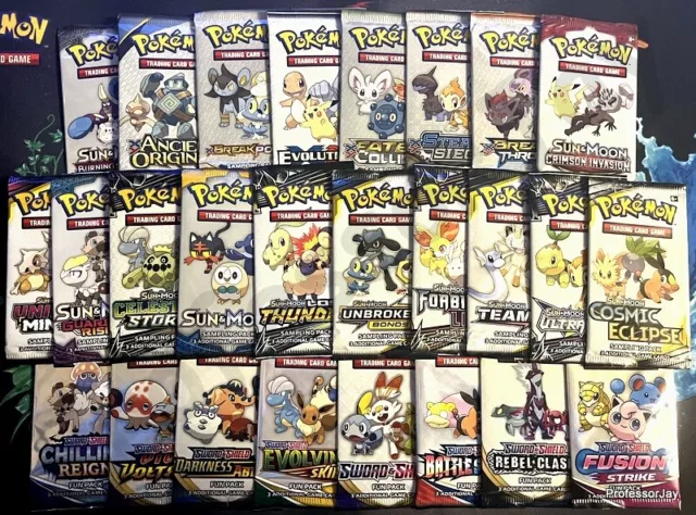 Pokemon Neu Kollektor Versiegelt Sampling Probe Spaß Booster 3 Karte Einzel Pack