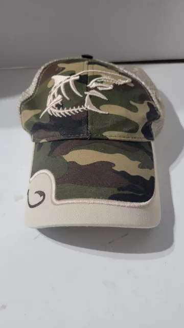 Get Reel Get Fish Camo Fishing Hat Strapback