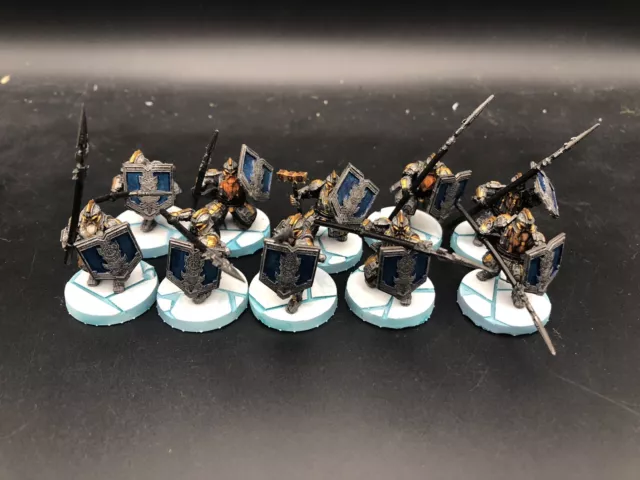 10x Krieger Zwerge Eisenberge herr der ringe tabletop Hobbit Figuren