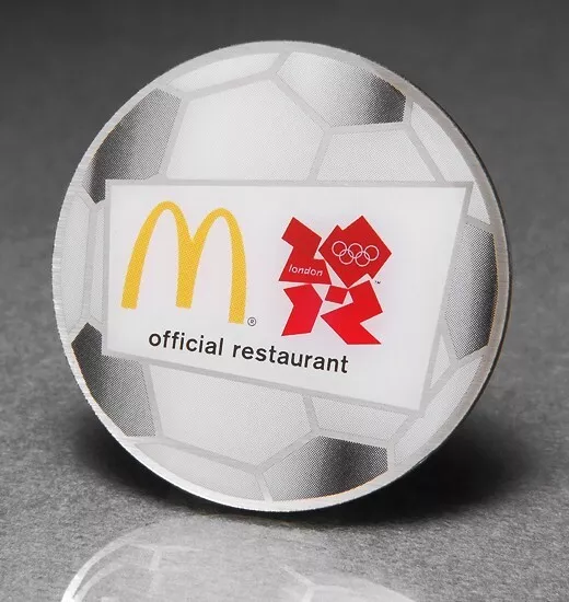 2012 LONDON OLYMPIC PIN McDonalds Soccer Football Paris 2024 TRADER 4.