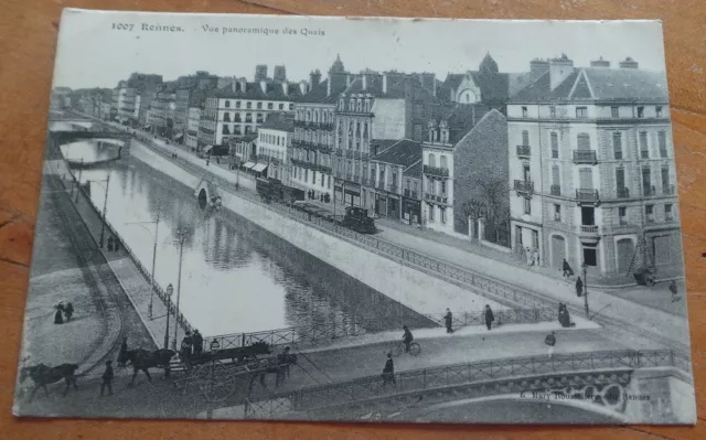 CPA RENNES -  VUE PANORAMIQUE DES QUAIS -  5 novembre 1915