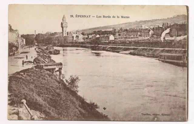 épernay , les bords de la marne